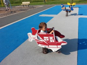 Leena at the airport park