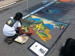 Street painting on Friday