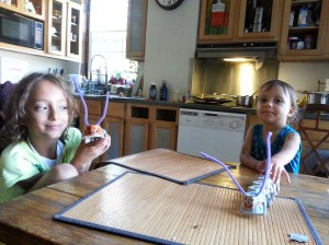 Egg carton caterpillars