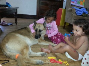 Playing doctors to a very co-operative patient