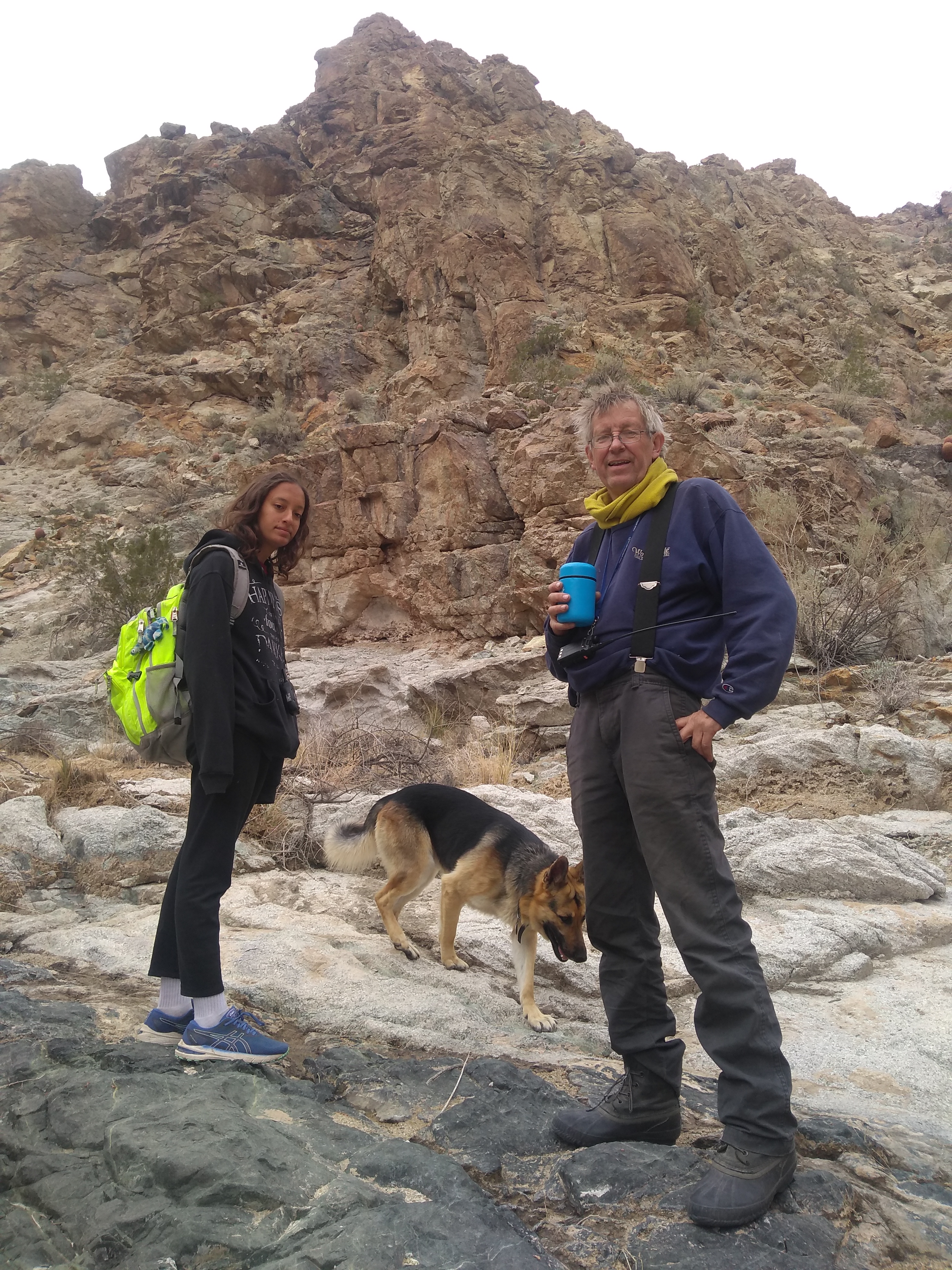 Up the impressive canyon